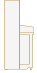 Upright piano cover